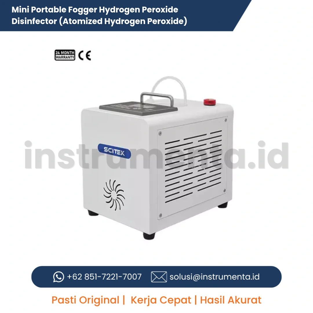 Importir Resmi Mini Portable Fogger Hydrogen Peroxide Disinfector Scitek Mesin Dekontaminasi Ruangan Atomized H2O2 Ringkas untuk Klinik dan Lab